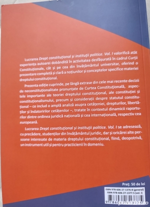 Drept constitutional si institutii politice. Vol. 1 si Vol. 2 - imagine 4