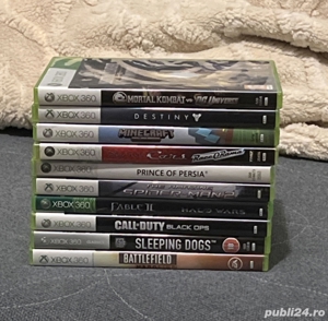 [Xbox360] Vând 10 jocuri originale în carcasă pt Xbox 360   poză reală