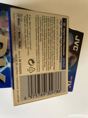 Casete video  DV 60 min. JVC sigilate (made in Japan). - imagine 3