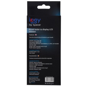 Aparat de testat nivelul alcoolemiei,fara mustiuc,pe baterii,nou. Tip produs:Aparat alcooltest  - imagine 6