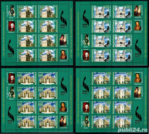 Romania 2008 - Iasi - 600 de ani, minicoli 8 timbre + 4 vigniete, MNH - LP 1813a