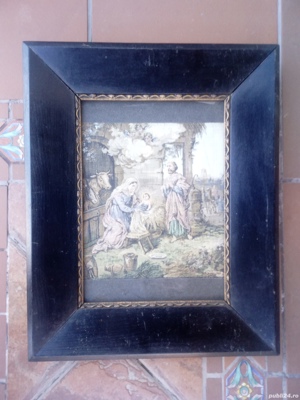 Vând icoana veche tapiterie