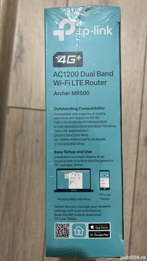 Modem router hotspot 4G+ TP-Link mr500 - nou sigilat - imagine 3