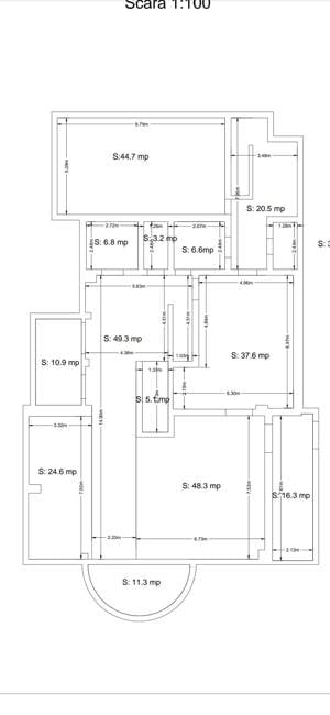 Apartament 2 camere terasa,  la vila 70 mp negociabil  - imagine 1