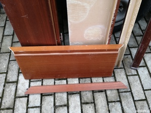 Usa de interior din lemn masiv cu geam 199x74cm - imagine 5