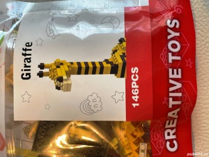 Mini LEGO Girafa 3D set constructie