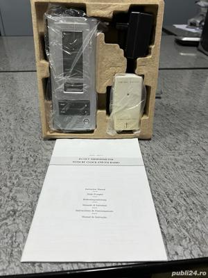 Statie meteo termometru digital cu radio si ceas - imagine 6