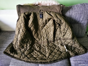 Geaca damă Zara cu glugă verde mărime S 34-36 - imagine 2