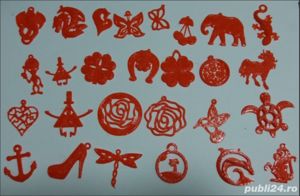 30 pandative plastic  marimi 4-6 cm  sau 50buc la 2-4cm +transp gratuit