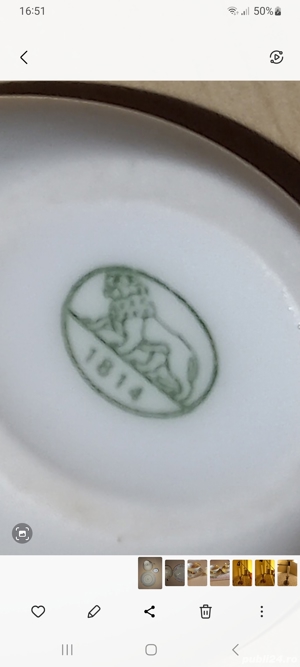 Set ceașcă, farfuriuță, latieră porțelan colecție. - imagine 5