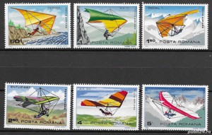 Romania 1982 - Deltaplanorism, serie nestampilat, MNH, LP 1057