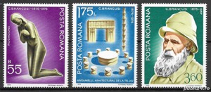 Romania 1976 - Centenarul nasterii lui C. Brancusi, serie nestampilat, MNH, LP 906