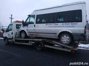 Tractari auto , transport , platforma NON STOP  - imagine 4