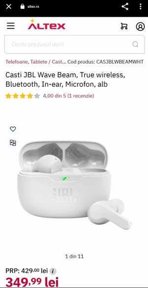 Căști fără fir JBL - Vibe Beam, TWS, negru - imagine 4