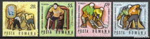 Romania 1978 - C.M. de Hochei pe Gheata , serie, MNH, LP 718