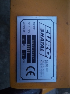 Masina de taiat beton asfalt Euro Shatal CS351 501 - imagine 9