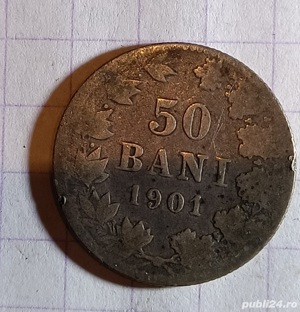 Moneda 50 de bani, 1901 - imagine 2