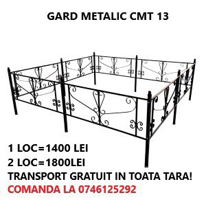 gard cimitir, gard mormant, cruce funerara