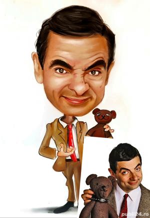 Portete sau caricaturi facute manual, cu geam si rama   Portraits or caricatures from photos