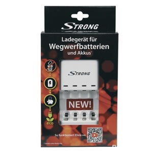 Încarcator STRONG pentru 4 baterii alkaline sau acumulatori (Ni-Cd, Ni-Mh) - imagine 2