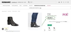 Botine dama din piele naturala netedă POE (Super Pret).