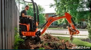 Exacavator Inchiriere Fundatie , Piscina , Canale , Foraje bobcat si cilindru compactor de inchiriat - imagine 3