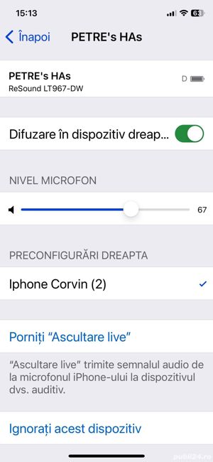 Aparat auditiv  resound  mini BTE Linx 3D tip LT 967-DW utilizat in stare buna estetic si functional - imagine 5