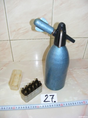 Sifon vechi cu capsule, anii 1970 (cod 27)  - imagine 5