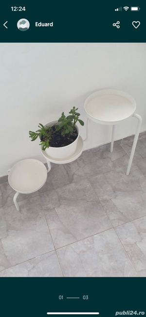 Elegant suport ghivece balcon Ikea