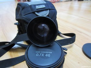 Obiectiv Lentila Canon wide converter 0,7x46+husa,capace si gentut - imagine 2