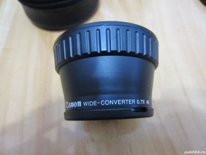 Obiectiv Lentila Canon wide converter 0,7x46+husa,capace si gentut - imagine 4