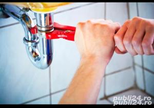 . Săpături canalizare înlocuiri conducte.  Montaje robineți și apometre;  Montaj calorifere oțel,  