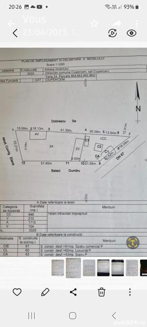 Casa, teren intravilan 3025 mp, sat Ciuperceni, pret excelent - imagine 4