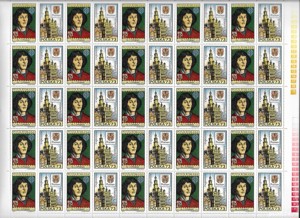 Romania 1973 - Aniversari I - N. Copernic - coala de 50 timbre + 25 viniete, MNH - LP 819 a