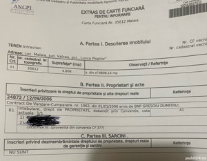 Teren de vinzare Valea Lotrului , Malaia, jud Valcea 18 euro mp - imagine 2