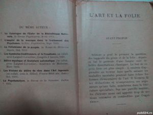 L'art et la folie , Jean Vinchon , 1924 - imagine 2