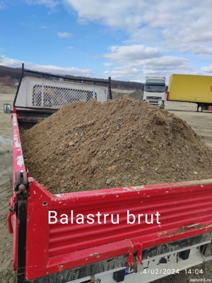 Transport nisip, balastru , piatra de cariera , sorturi de balastiera  , pamant - imagine 4