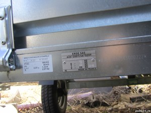 Remorca ERDE SAS F-21910 500KG se tracteaza cu categoria B ! - imagine 8
