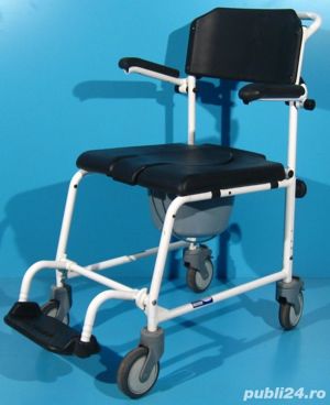 Scaun cu WC din aluminiu Meyra latime sezut 44 cm