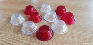 Geam pentru lampă de gabarit, alb și roșu, din plastic, NOU - imagine 7