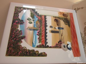cadou rar Tablou Hacienda Sat mexican placa ceramica pictata Mexic1980
