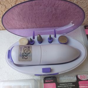 aparat freza pila electica trusa set ingrjire unghii manichiura, pedichiura - imagine 3