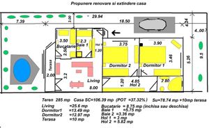 De vanzare casa renovabila si  teren 285 in  Bucurestii Noi -Biserica Bazilescu - imagine 10