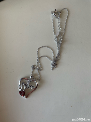 Lănțișor inimă "mama" - imagine 6