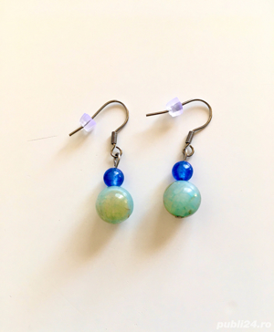 Colier din jad si agat crackle - imagine 5