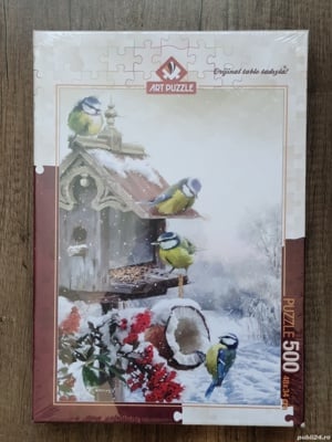 Puzzle 500 piese, 48 x 34 cm, Winter Bird - imagine 1