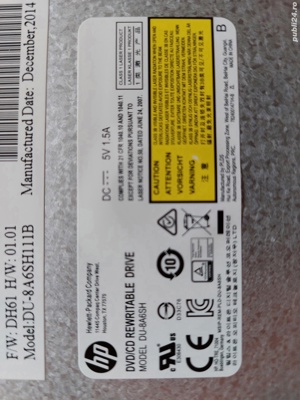 DVD ROM HP Sata intern de 9.5mm - imagine 2