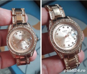 ceas dama quartz XINEW Flourish CALENDAR, ca nou - imagine 4