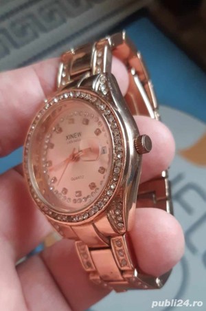 ceas dama quartz XINEW Flourish CALENDAR, ca nou - imagine 3