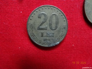 Trei monede de 20 lei cu efigia lui Stefan cel Mare, 1991,1992,1994 - imagine 4